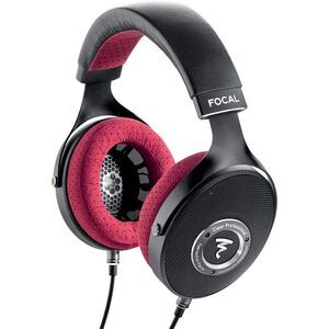Focal CLEARPRO Clear Professional Open-Back Over-Ear Headphones, Red / Black